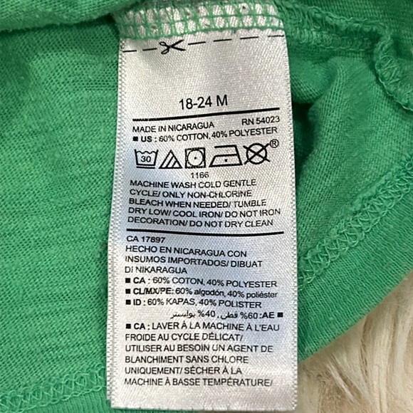 Old Navy Green Tank Top and Blue Elastic Shorts in size 12-24M - Picture 4 of 7